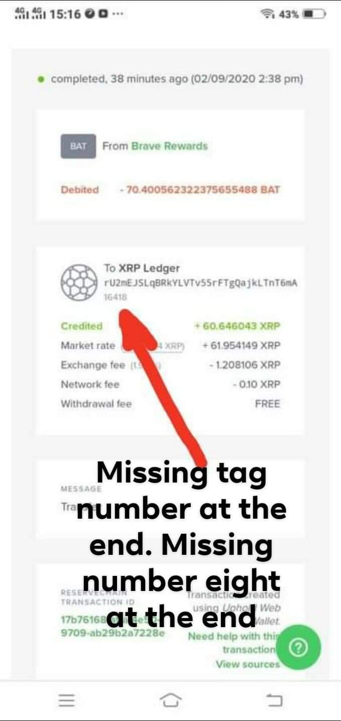 Send XRP : Rain