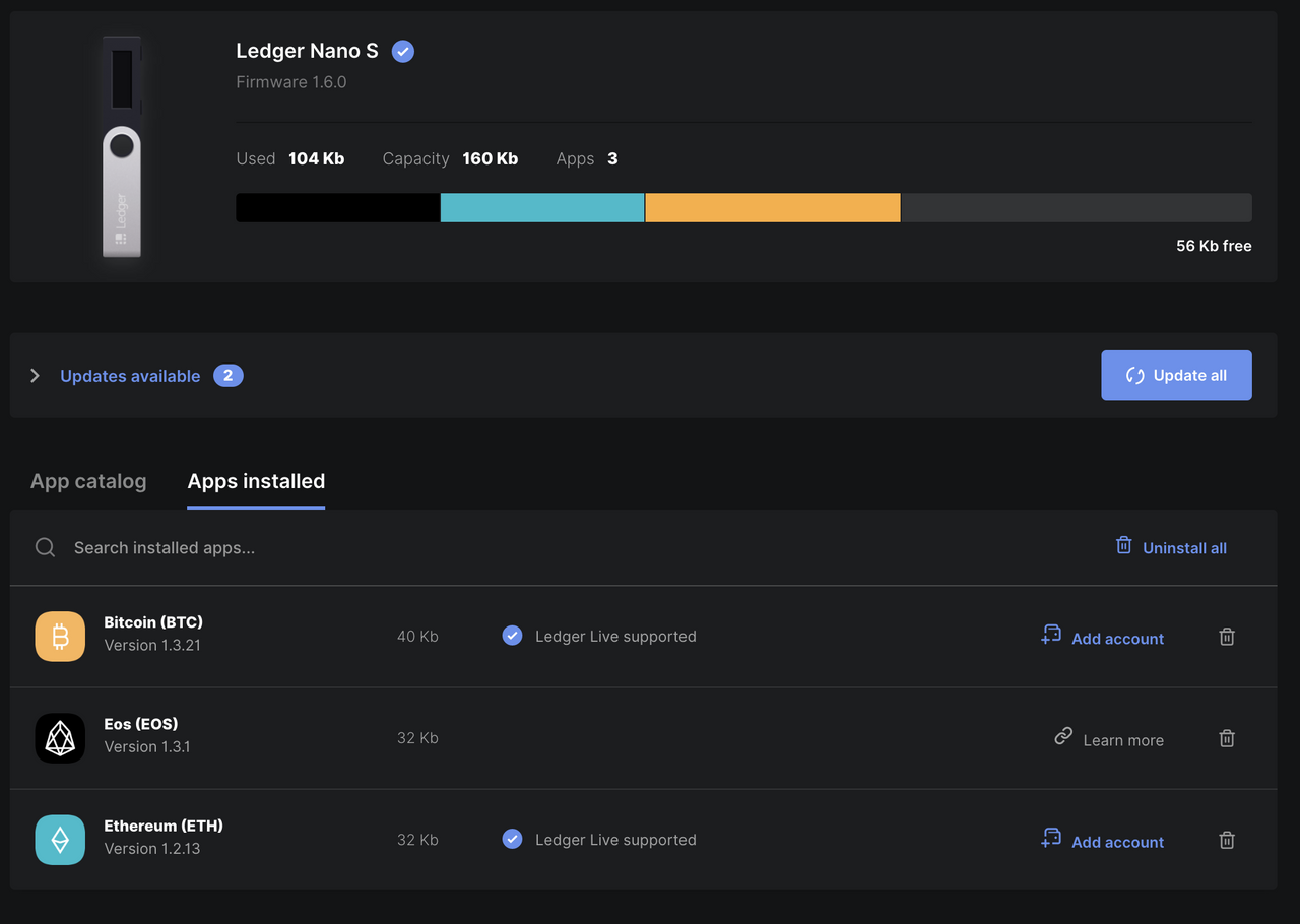 EOS Wallet | Ledger