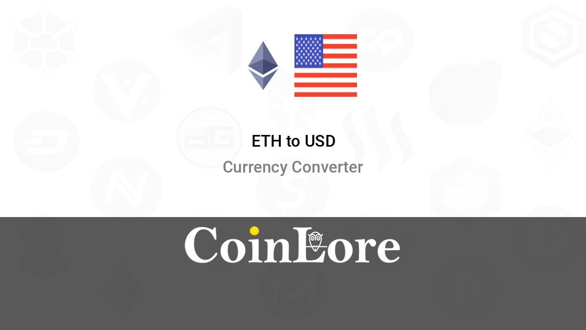 Ethereum to US-Dollar Conversion | ETH to USD Exchange Rate Calculator | Markets Insider