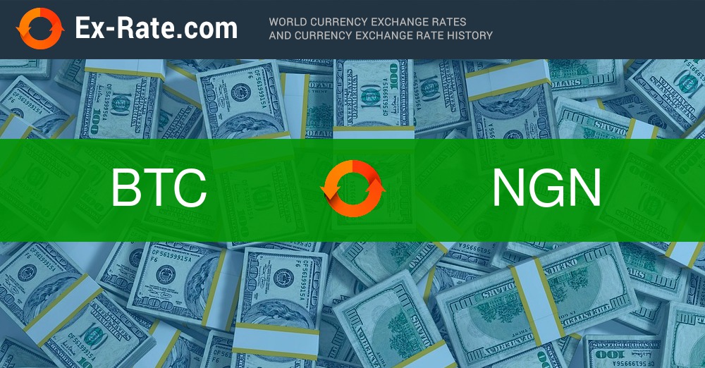 Bitcoin to Nigerian Naira or convert BTC to NGN