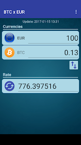 How much is euro € (EUR) to btc (BTC) according to the foreign exchange rate for today