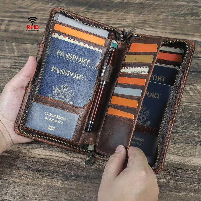 Modern Passport Wallet, Vintage Cognac | Small Leather Goods | Miansai