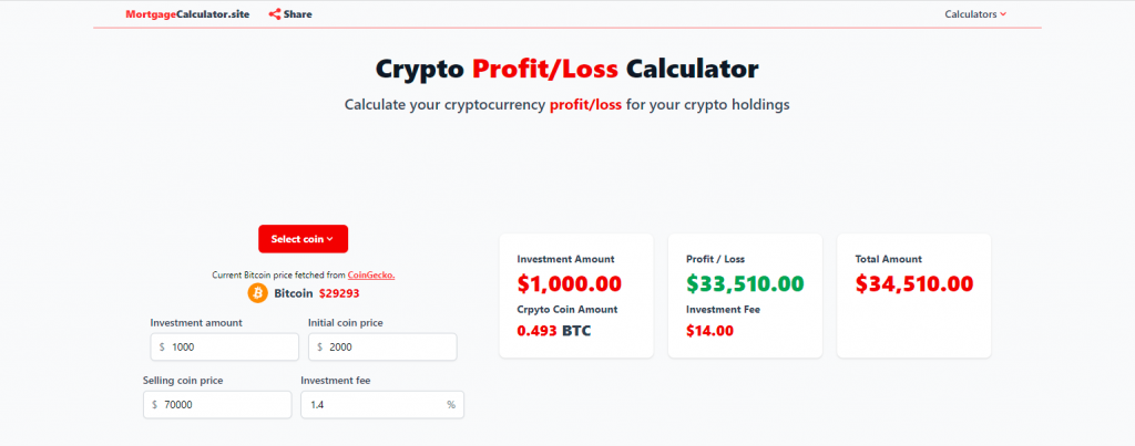 Crypto calculator - 1001fish.ru