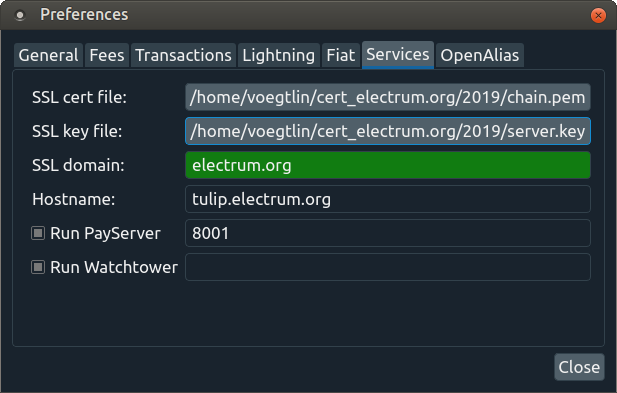 Lightning Implementation in Electrum