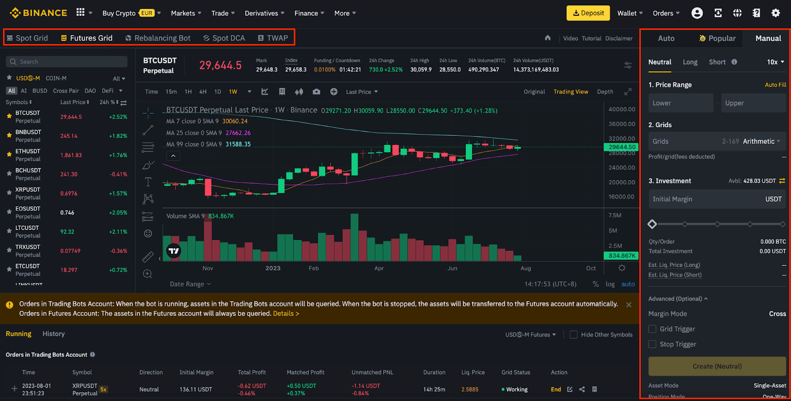 Binance trading bot - Empirica