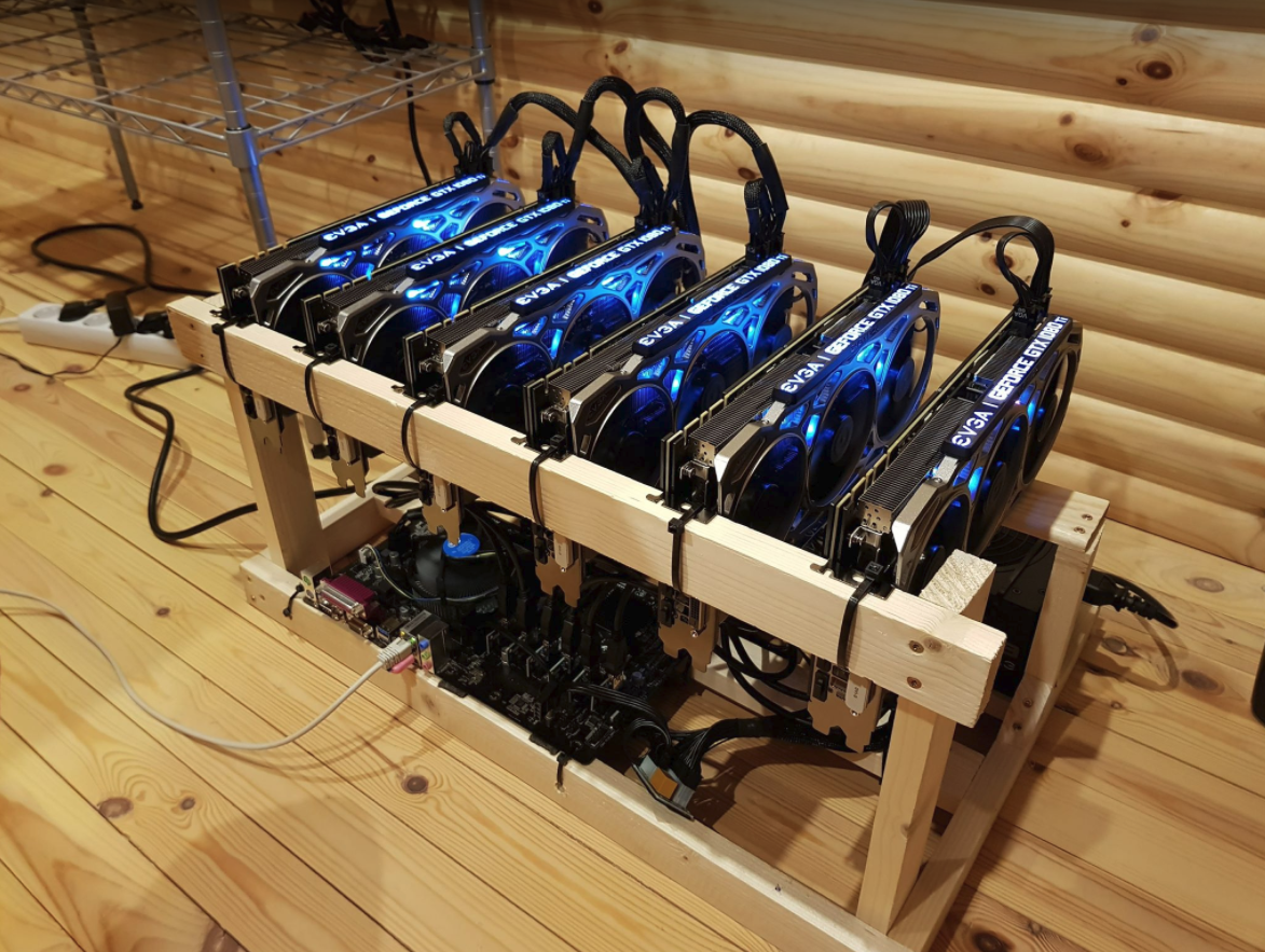 RTM 6 X Nvidia GTX Ti Completely Assembled and Ready To Mine Rig