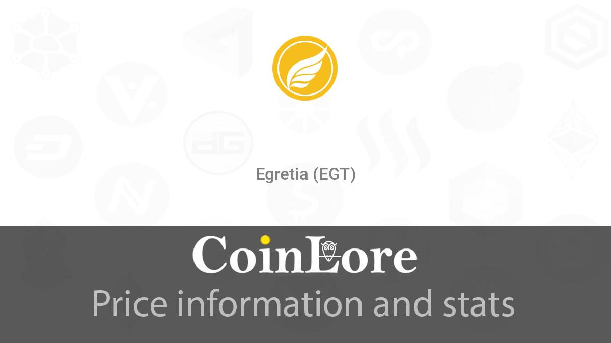 Egretia Price | EGT Price Today, Live Chart, USD converter, Market Capitalization | 1001fish.ru