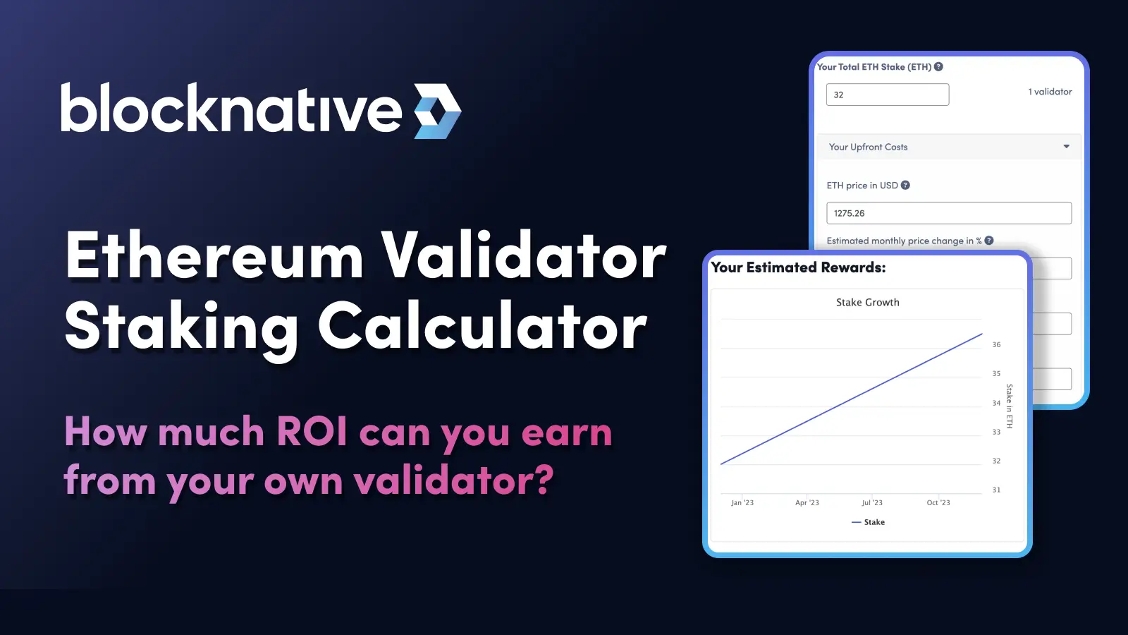 Ethereum Staking Pool & ETH Staking Rewards Calculator | Guarda