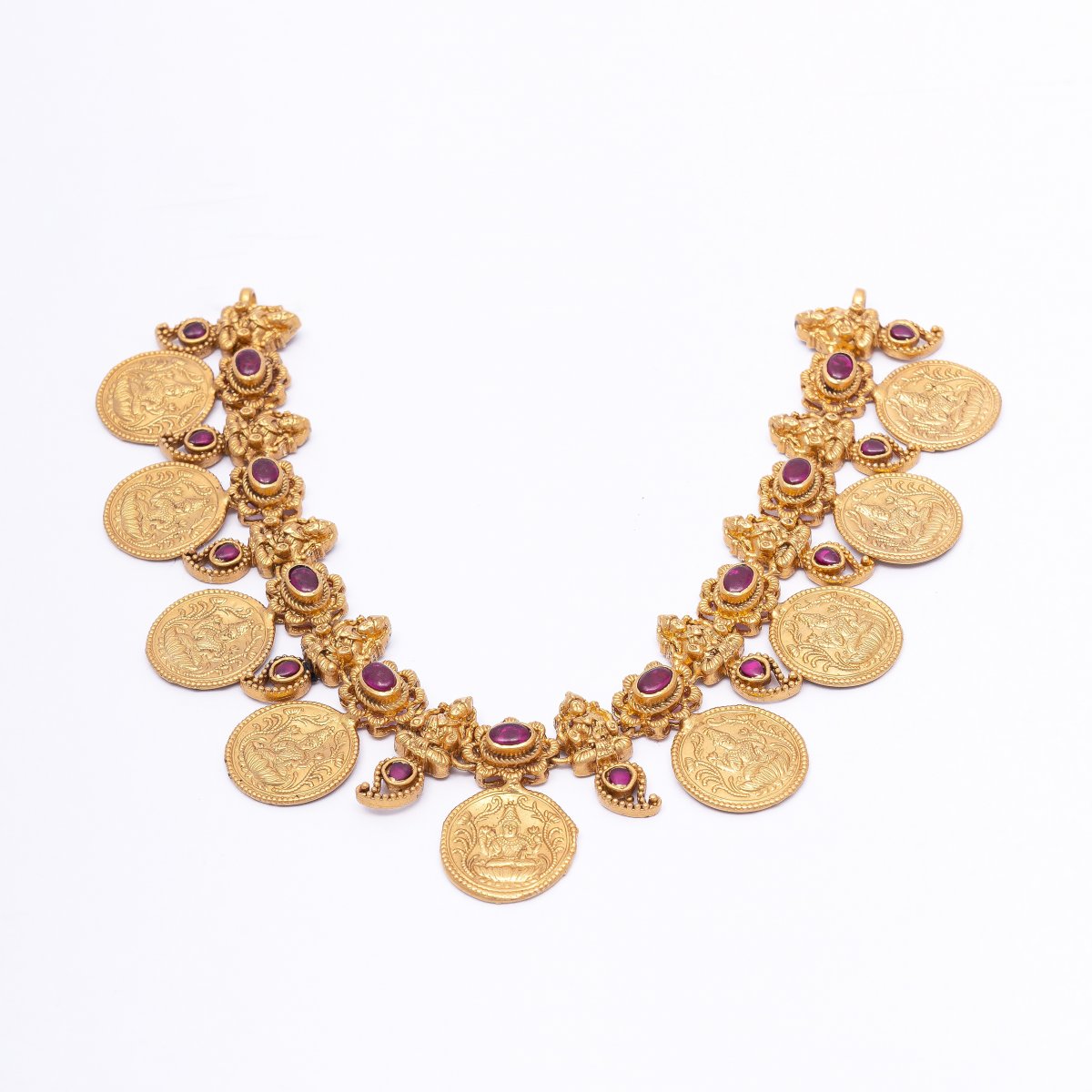 Lakshmi Coin Necklace - Rajatamaya - Online Jewelry Store