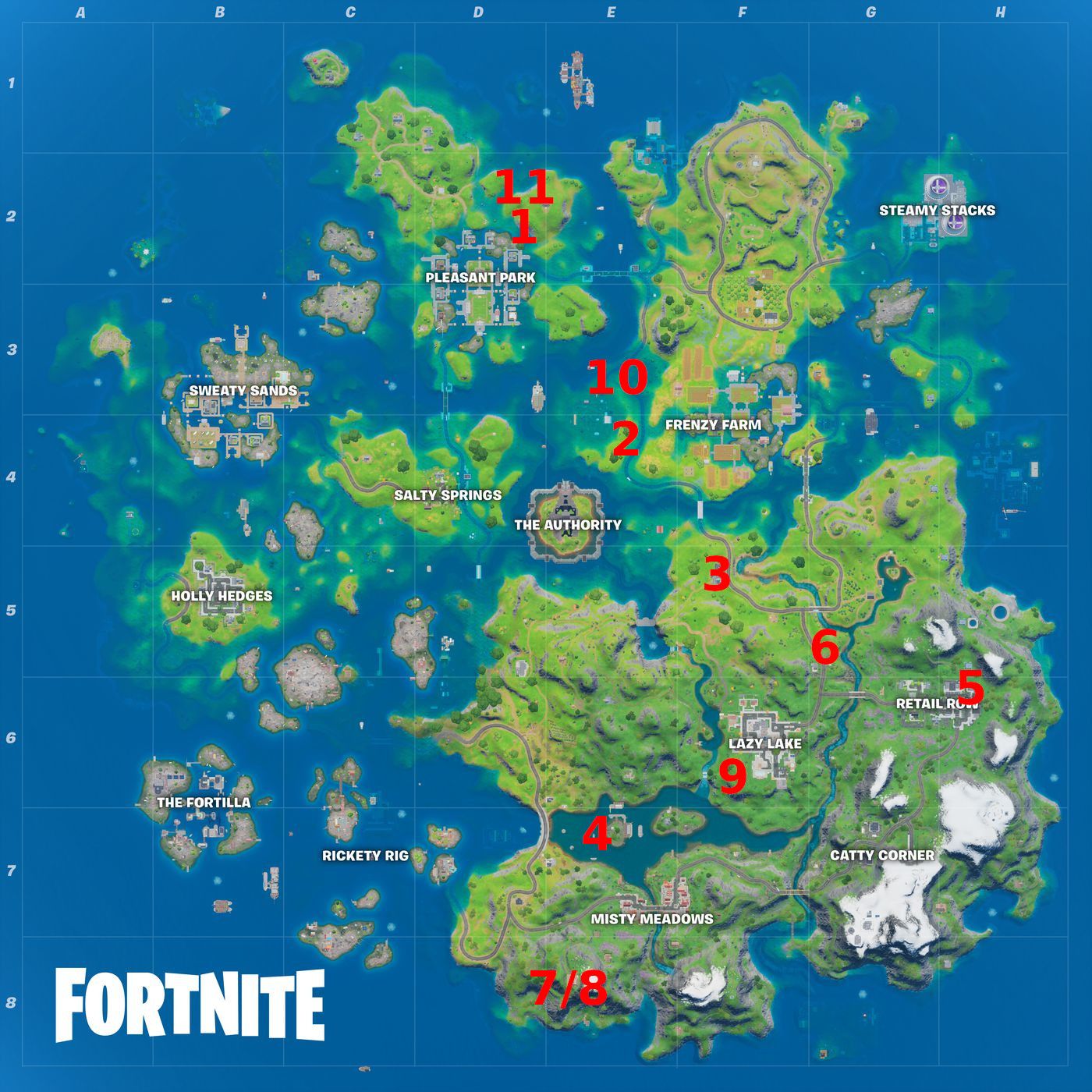 Fortnite XP coins for week 3: All the locations - GINX TV