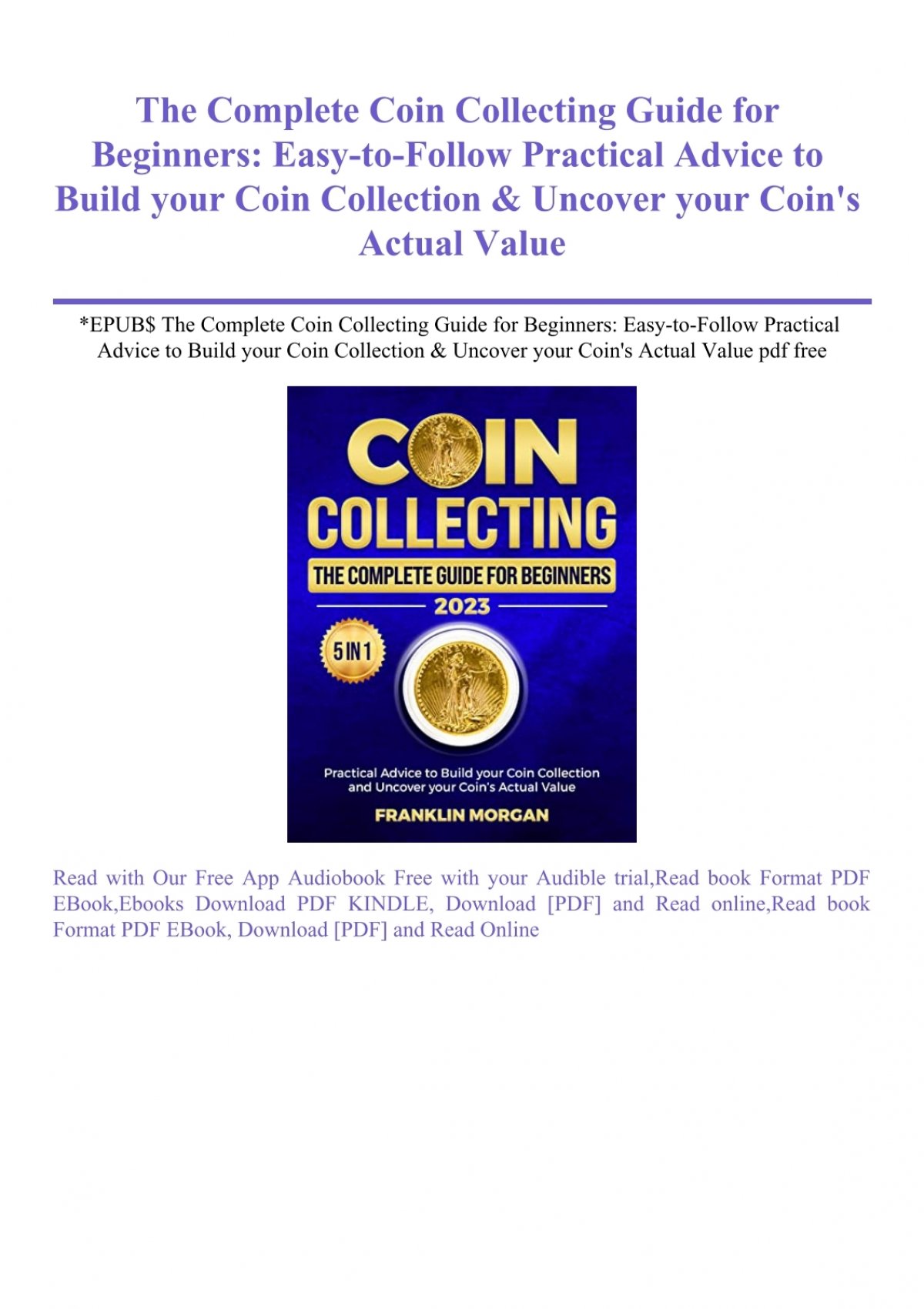 Free PDF Coin Books and Information