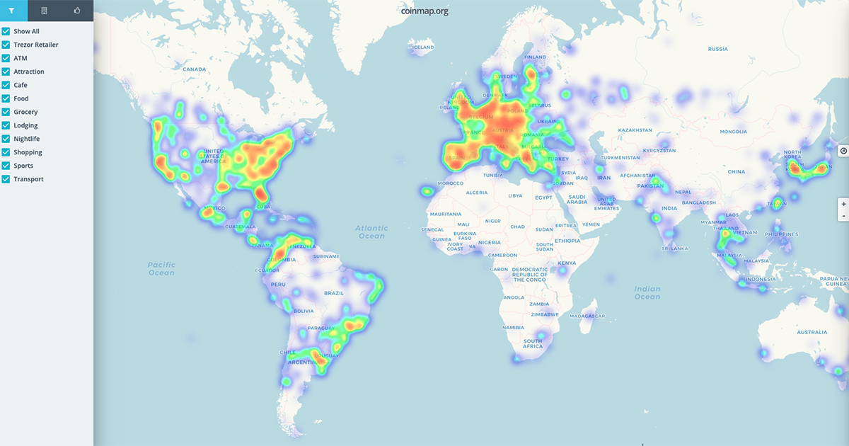 Bitcoin Network Live Map - Bitnodes