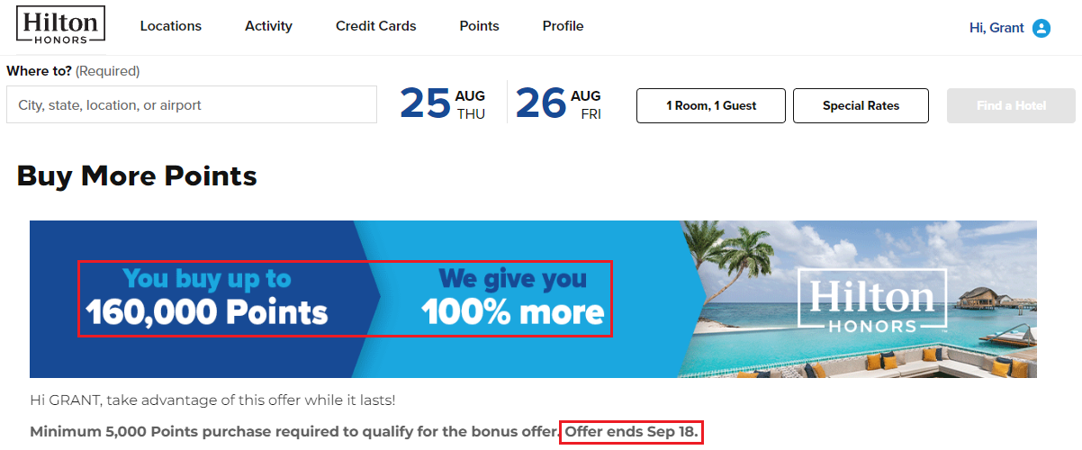 Buy Hilton Points with up to % bonus ( 1/2 penny a point ) - Monkey Miles