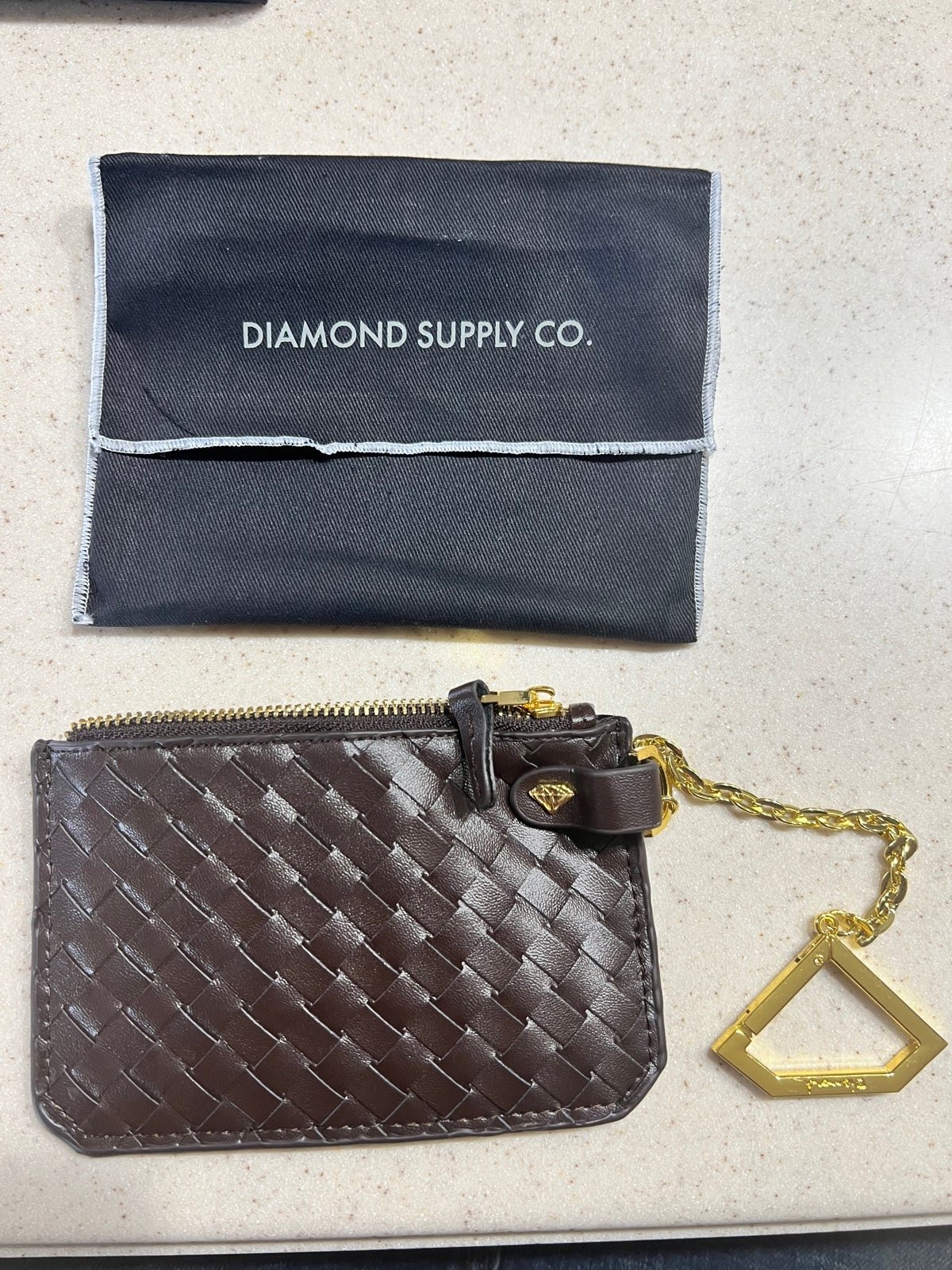 Diamond Supply Co. Chain Coin Pouch in Black