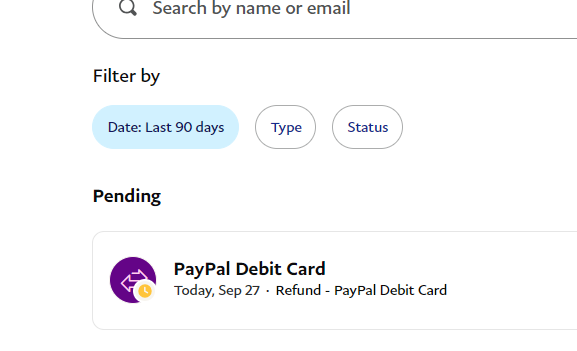 What does the status of my payment or money request mean on my PayPal account? | PayPal US