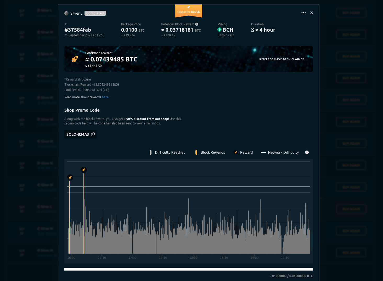 Bitcoin Cash (BCH) SOLO Mining Pool