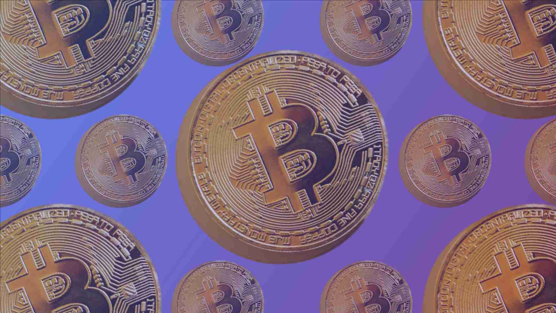 Bitcoin Gray Back Zoom Virtual Backgrounds Design Templates