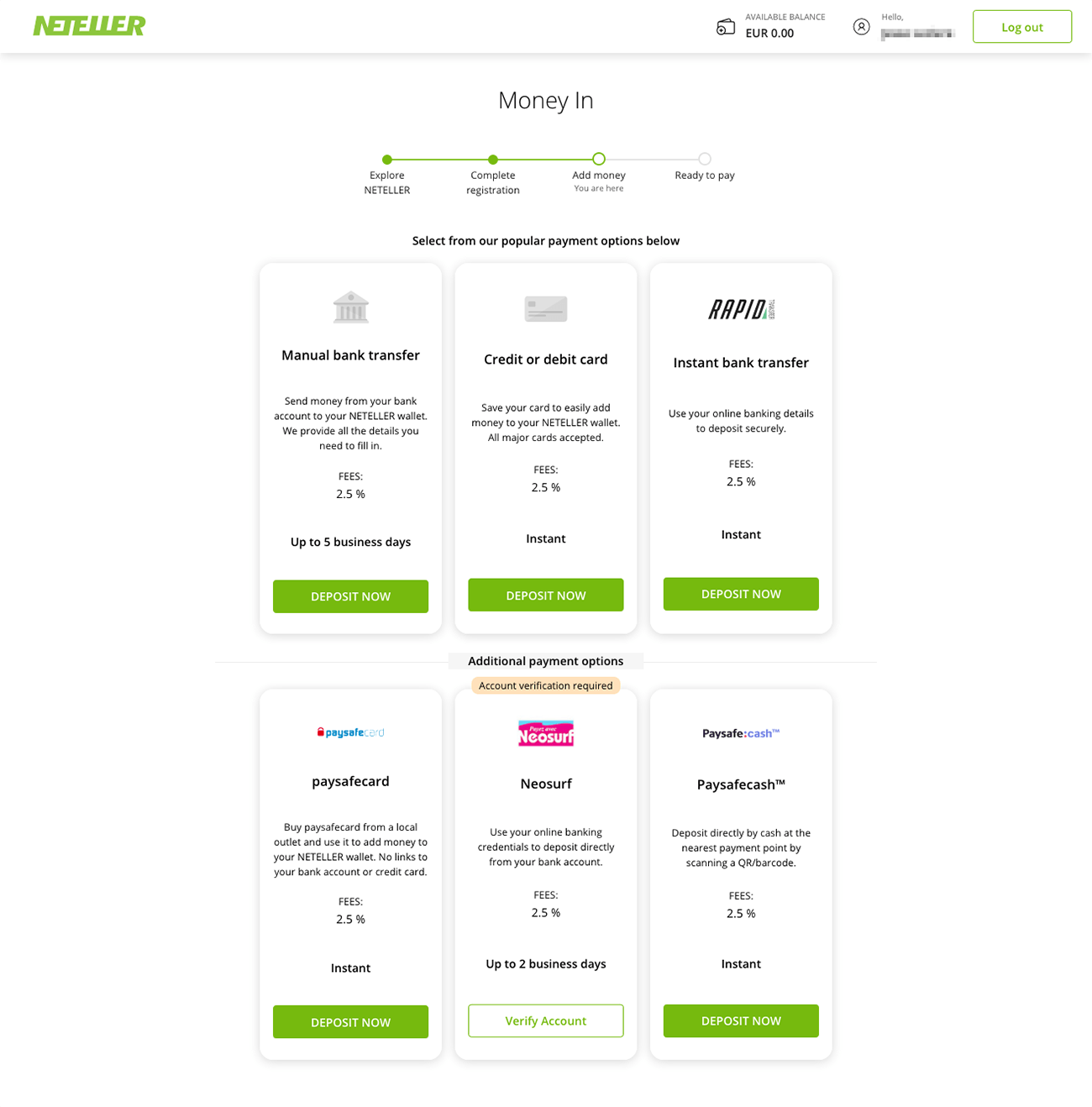 Exchange Cash AED to Neteller USD  where is the best exchange rate?