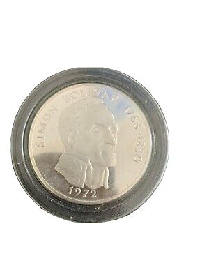 Panama 20 Balboas KM#31 BU Simon Bolivar silver | Golden Eagle Coins