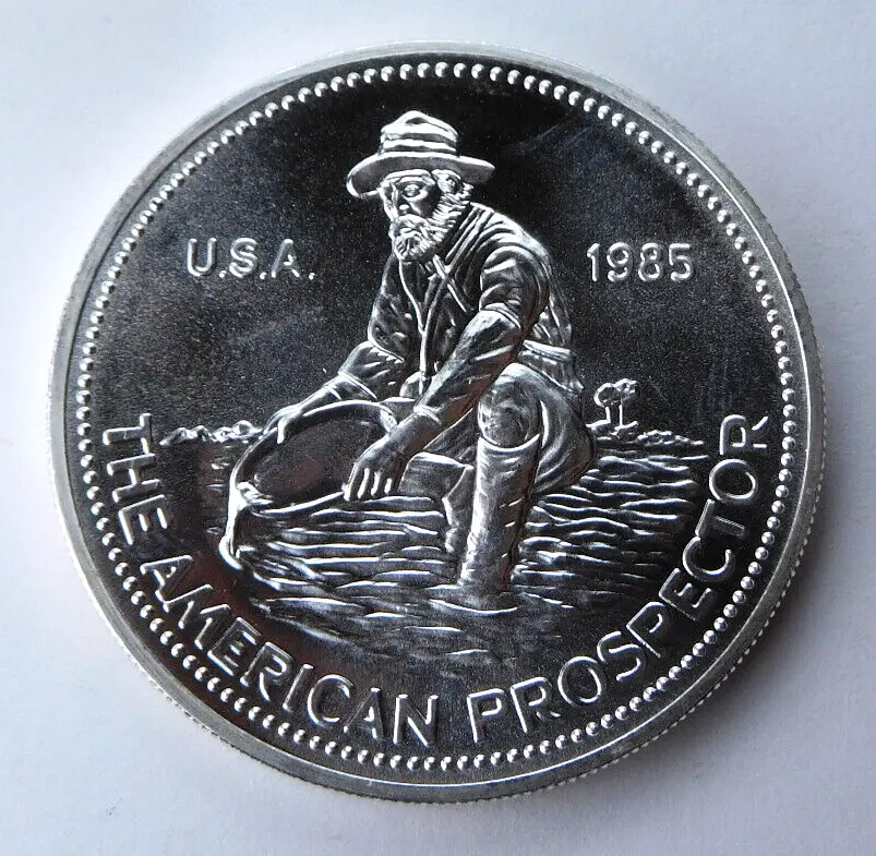 Engelhard American Prospector 1/2 oz Silver Round - Cascade Coins