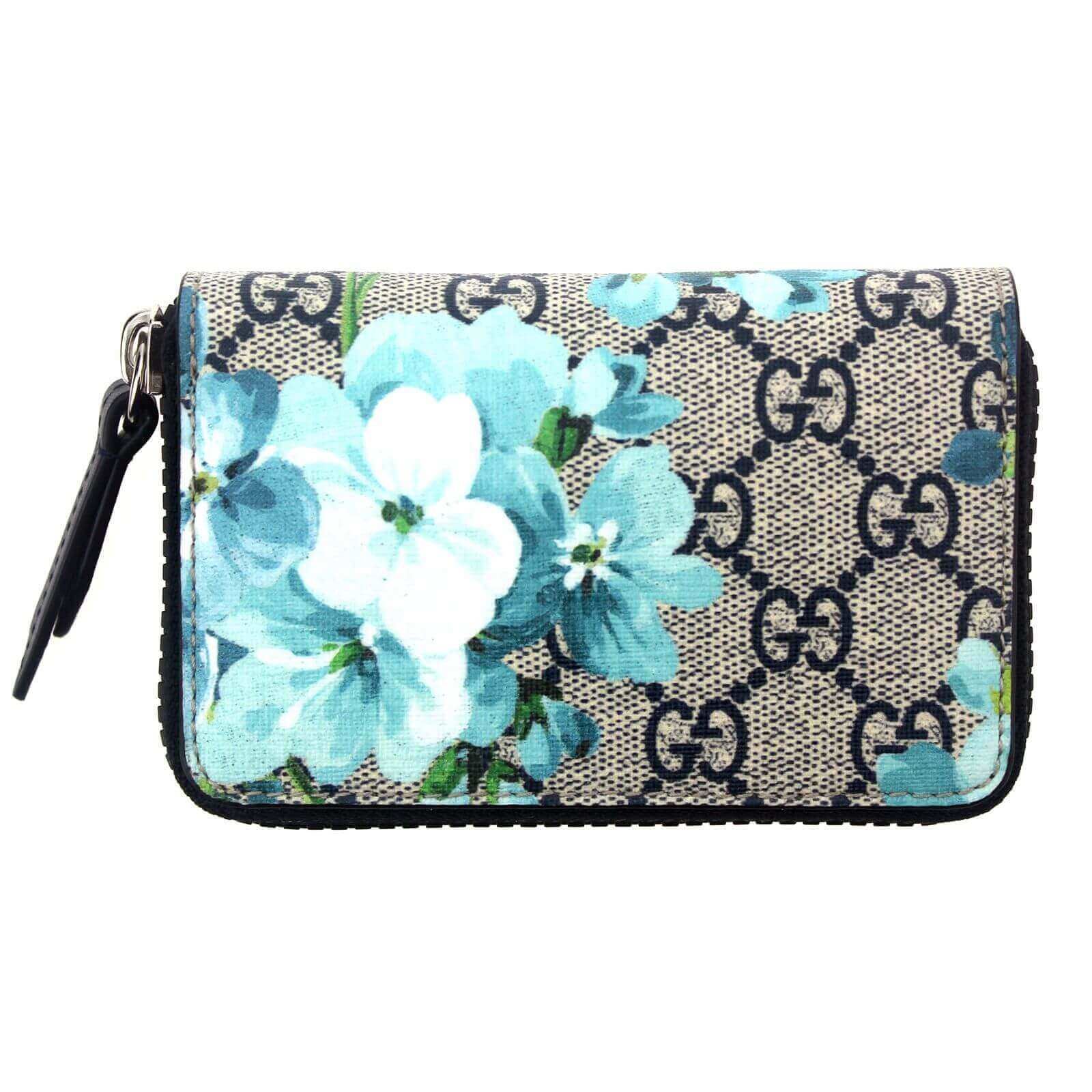 Gucci Bicolor GG Supreme Blooms Zip Around Card Case Wallet – THE CLOSET