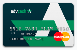 AdvCash Card | Personal - CreditBit