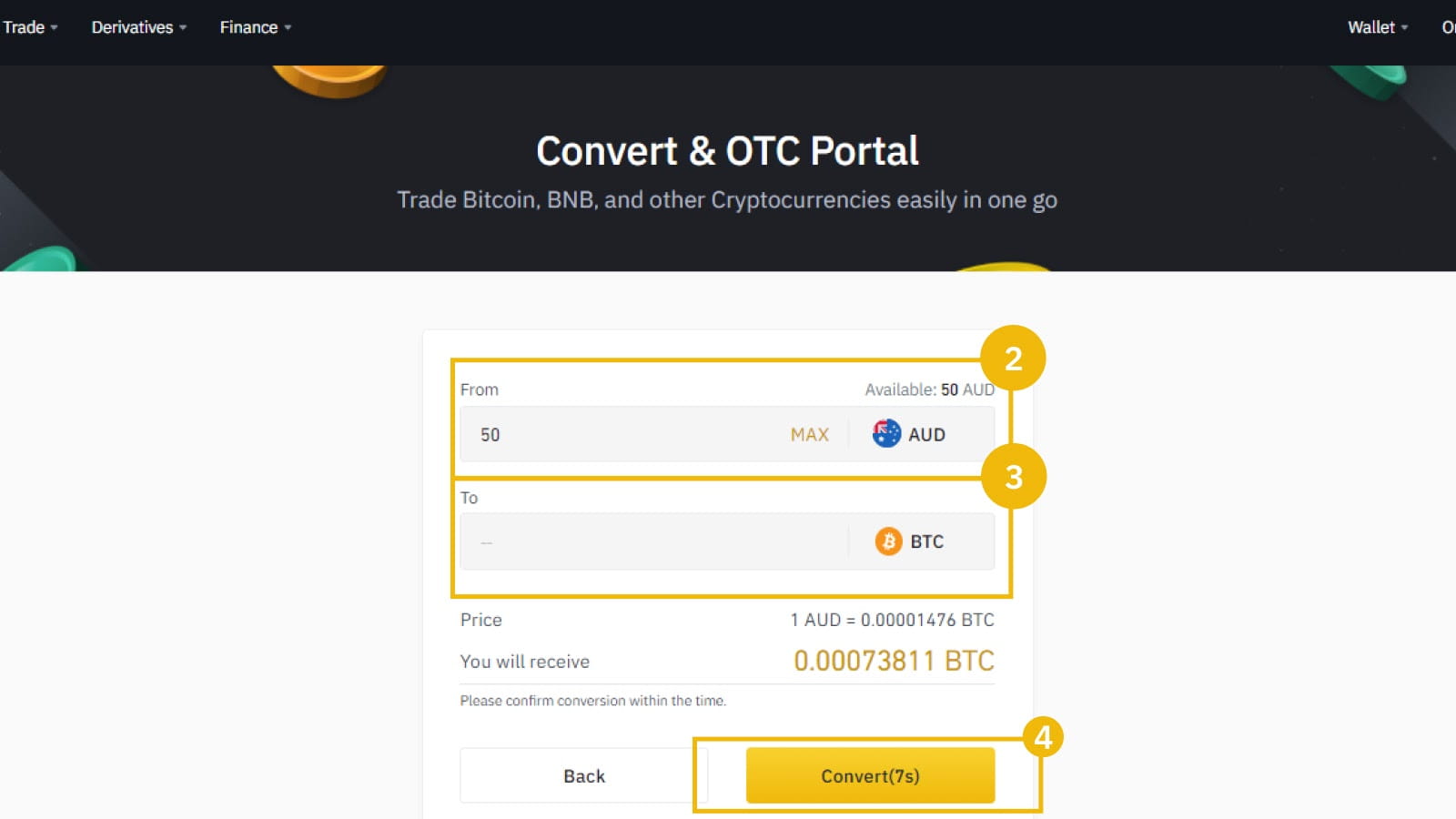 AUD to BTC | Convert Australian Dollar to Bitcoin | OKX