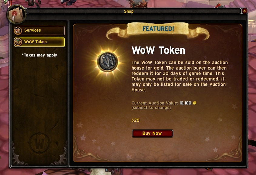 Token Price - WoW Price Hub