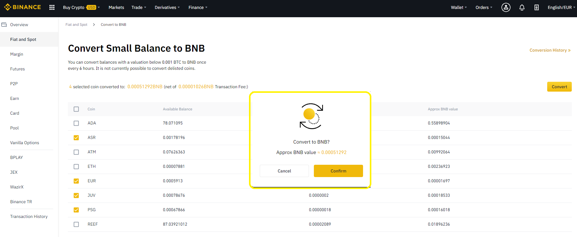 Binance Announces New Feature: Clean Up your Dust | Finance Magnates