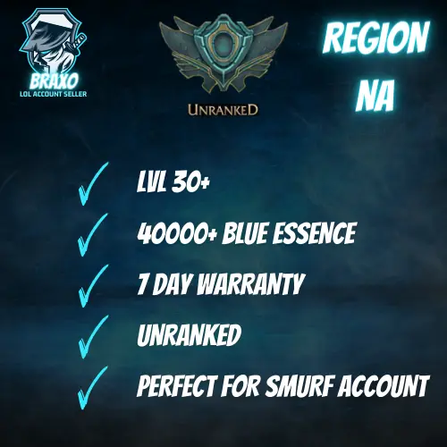 Buy North America LoL Smurf Accounts - 1v9