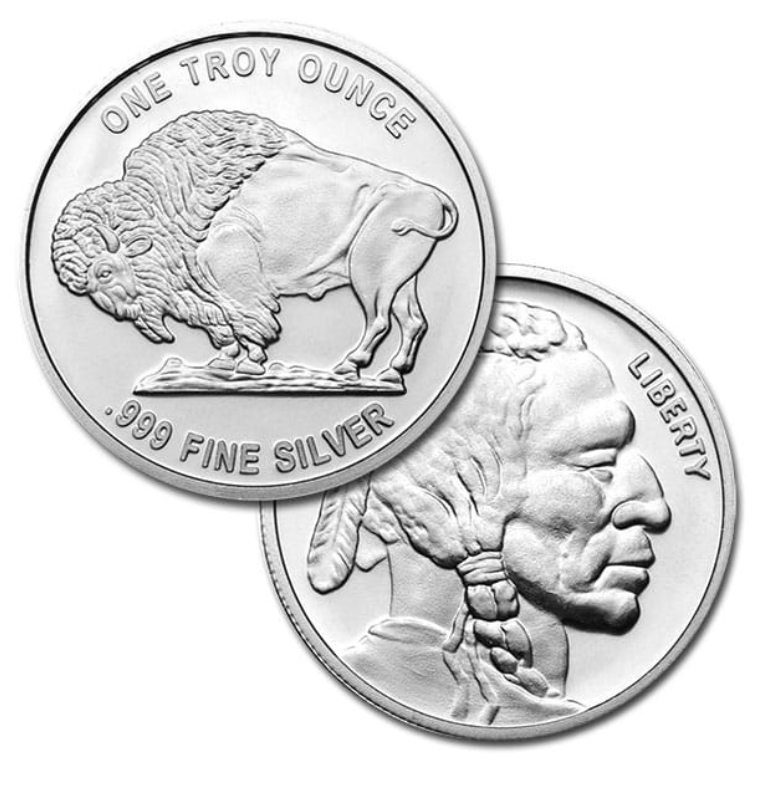 No date 1oz Silver Buffalo Replicas | SilverTowne Minted