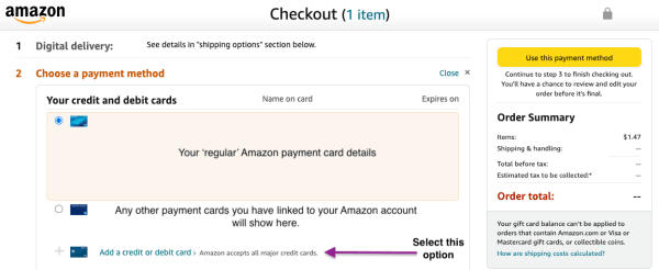 How to Use a Visa Gift Card to Shop on Amazon