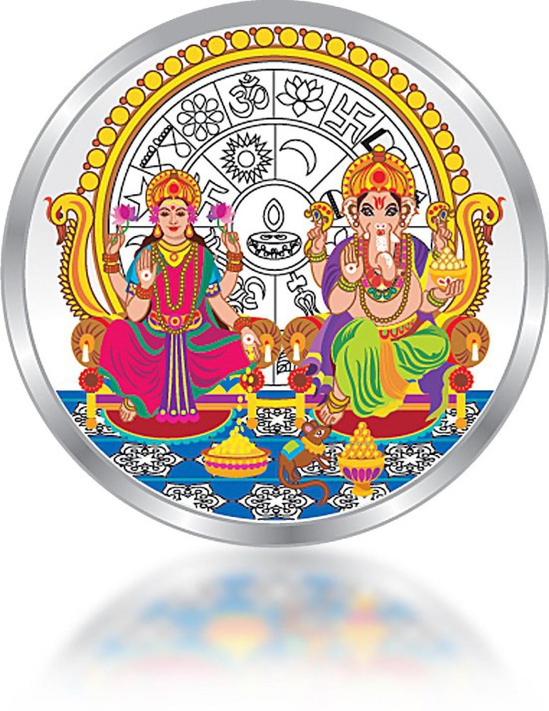 Goddess Lakshmi and Lord Ganesh Silver Coin - 5 g – GIVA Jewellery