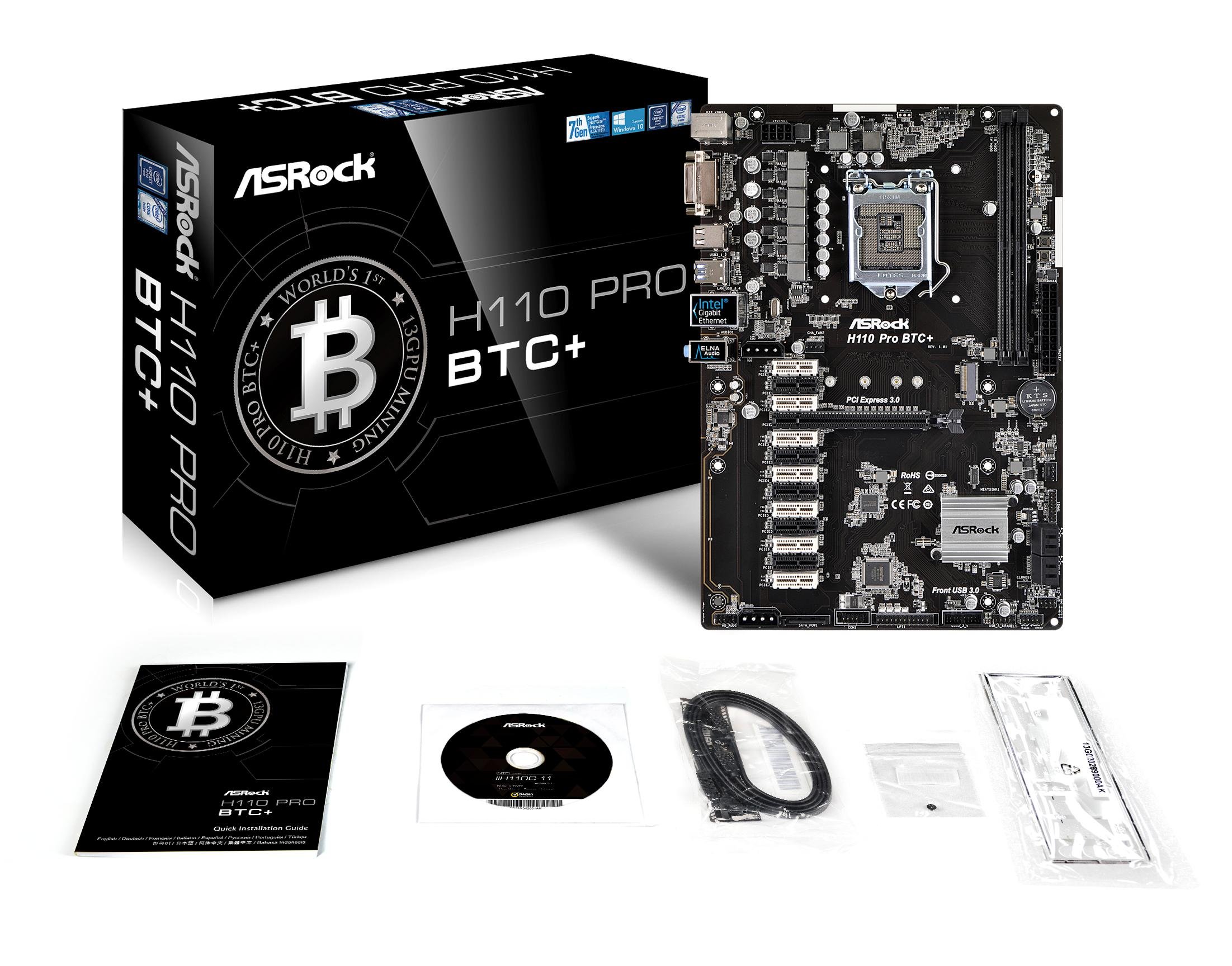 Motherboard specification ASRock H Pro BTC+