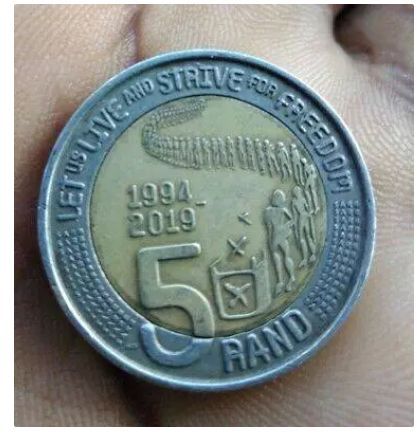 Nelson Mandela R5 Commemorative coin - International Association of Currency Affairs