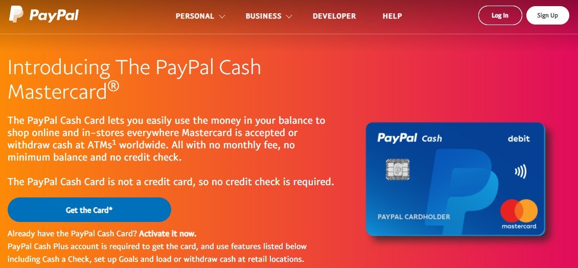 Prepaid Mastercard | Reloadable Debit Card | PayPal US