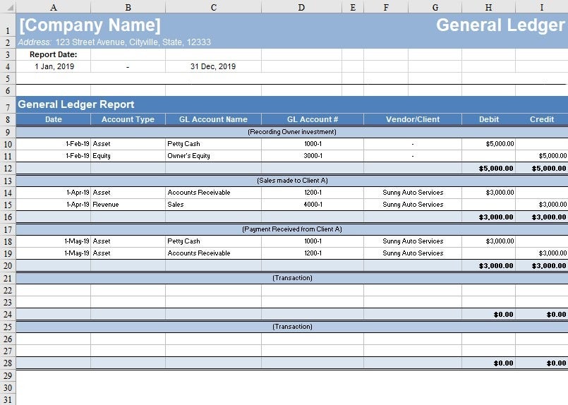 General Ledger - Chart of Accounts| Online Accounting | Zoho Books