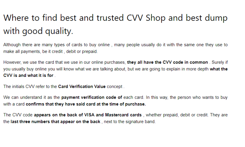 Selling Fresh Credit Cards , Debit Cards Fullz DOB DL SSN , Cvv NON VBV , CC Dumps