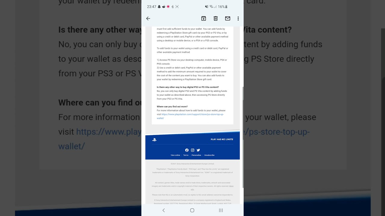 Problems adding credit or debit card information to PlayStation™Store