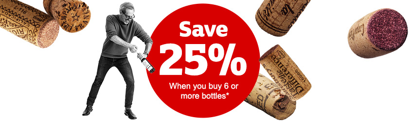 25% off 6+ bottles of wine @ Morrisons