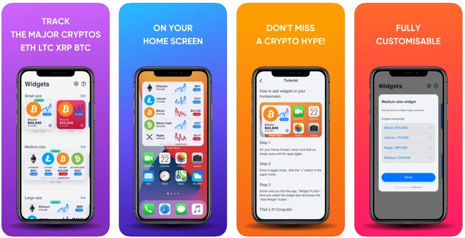 How can I add a widget to my home screen? - The Crypto App