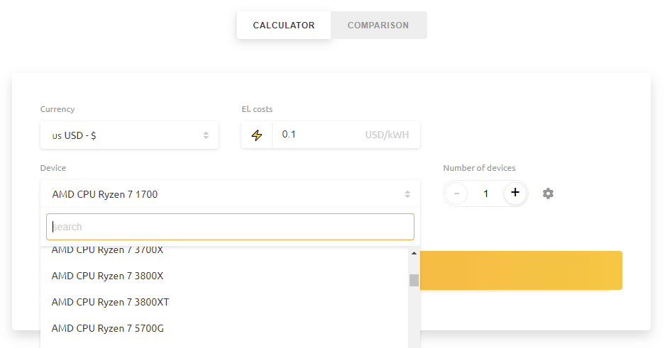 CPU Mining Calculator. What to Mine on CPU