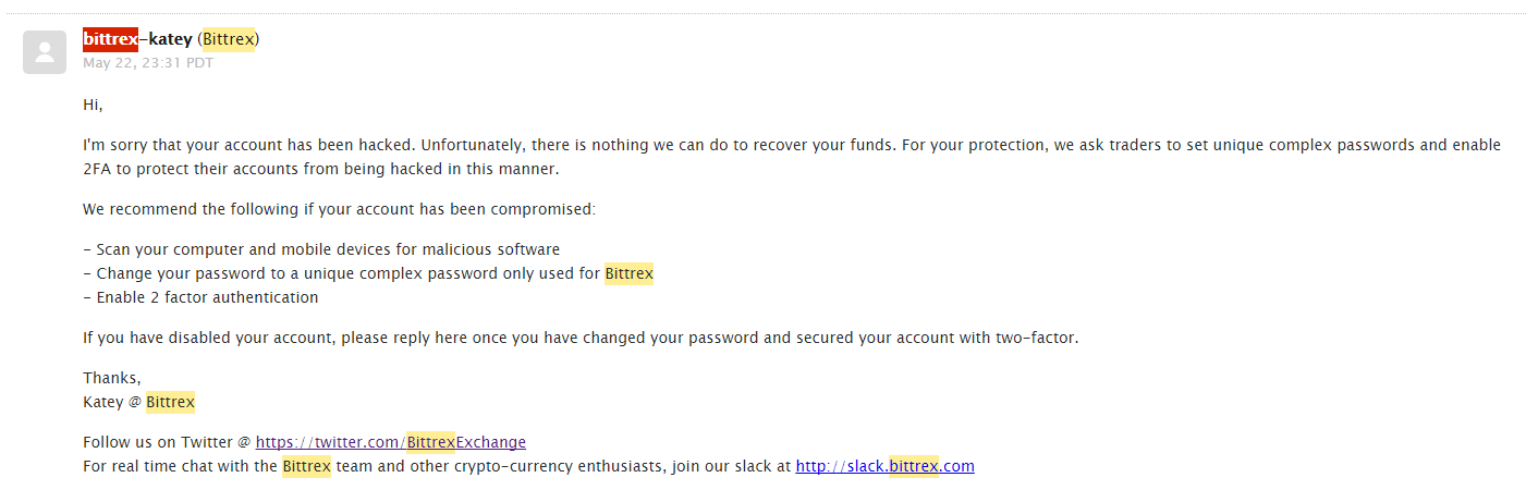 Bittrex Login Without Authenticator