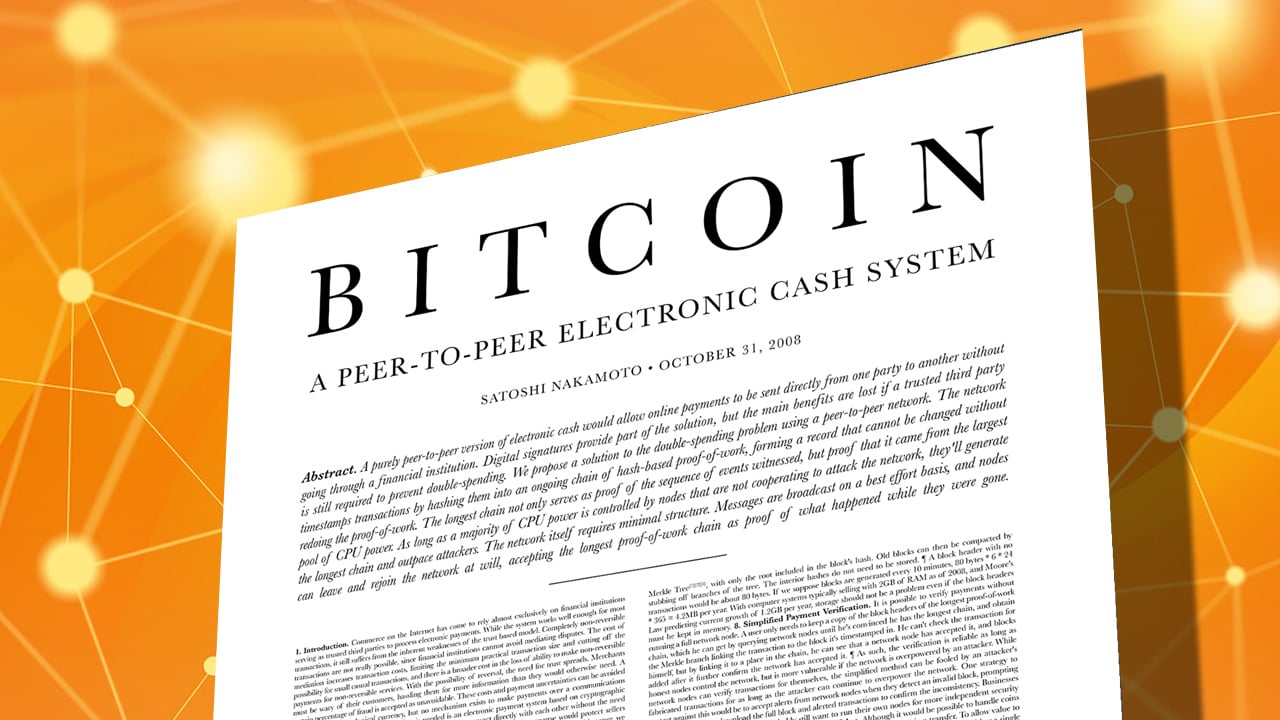 Bitcoin Whitepaper – Satoshi Nakamoto