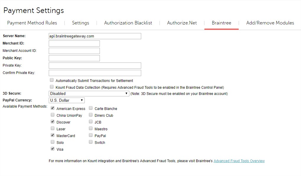 Error and on Braintree : Chargebee Help Center