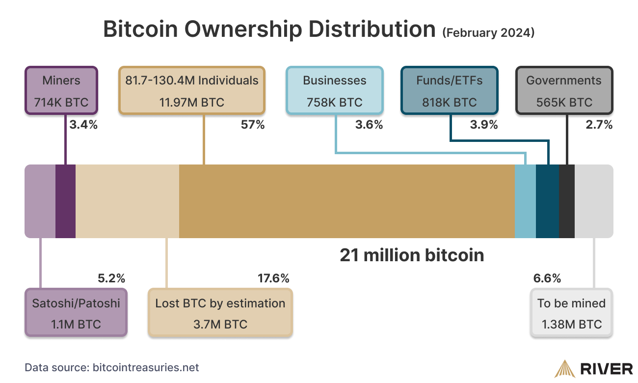 Top Richest Bitcoin Addresses and Bitcoin distribution