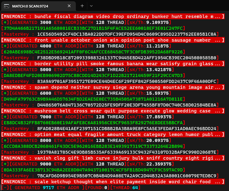 Bitcoin, Ethereum, Binance BNB, Litecoin Private Keys Directory