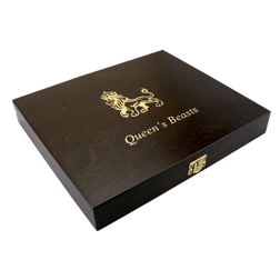 Wooden Case Box Queen's Beasts series 2 oz Display 10 Silver Coins Holder | European Mint