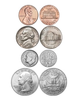 Counting coins penny nickel dime - Teaching resources