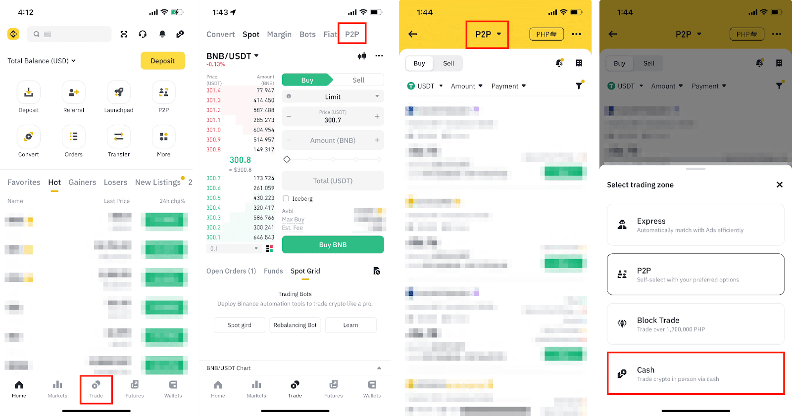 Check How to Convert Bitcoin to Cash on Binance P2P in 